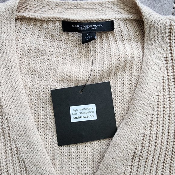 NWT Marc New York Andrew Marc Cardigan Size XL - Picture 4 of 5
